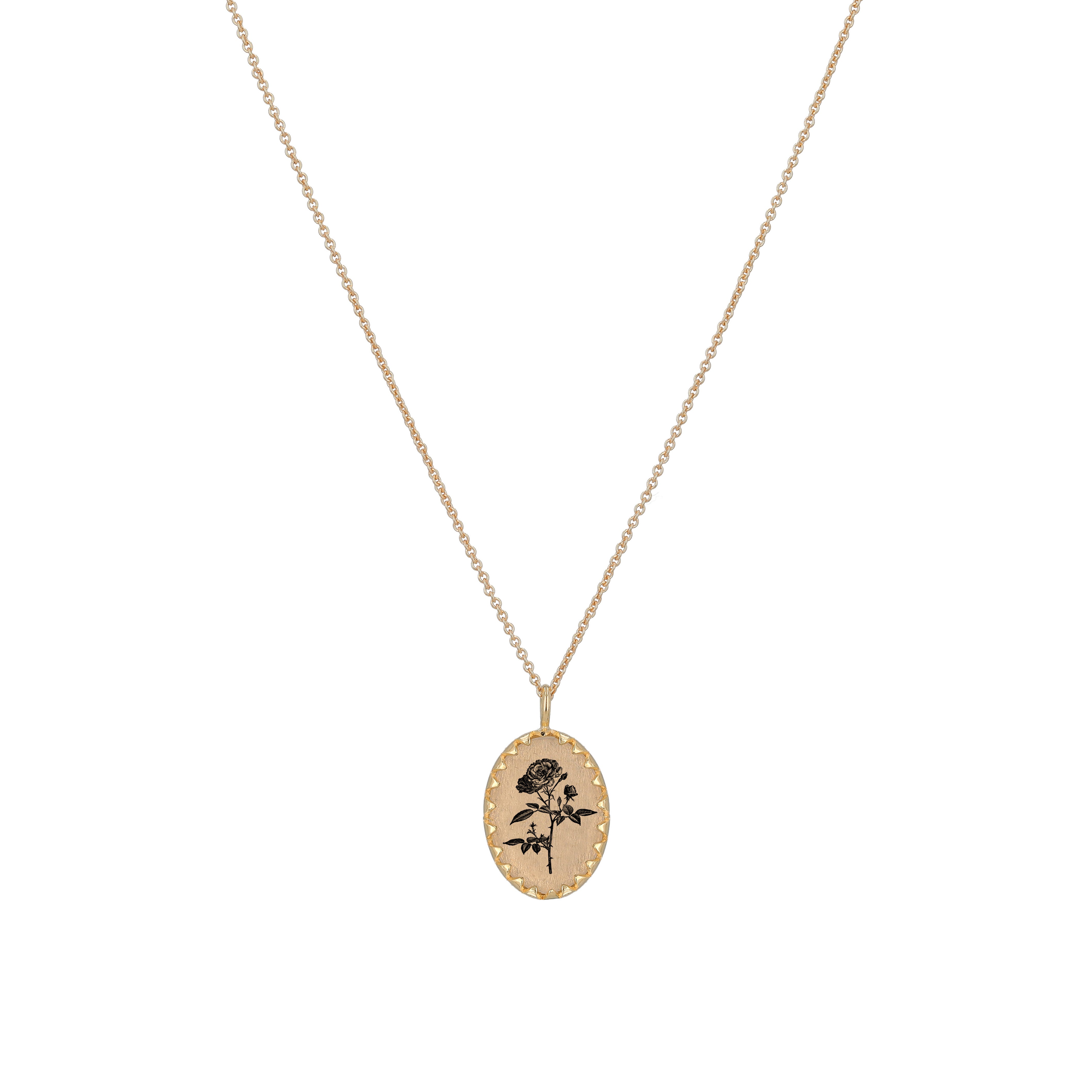 The Victoria Pendant Necklace - Rose