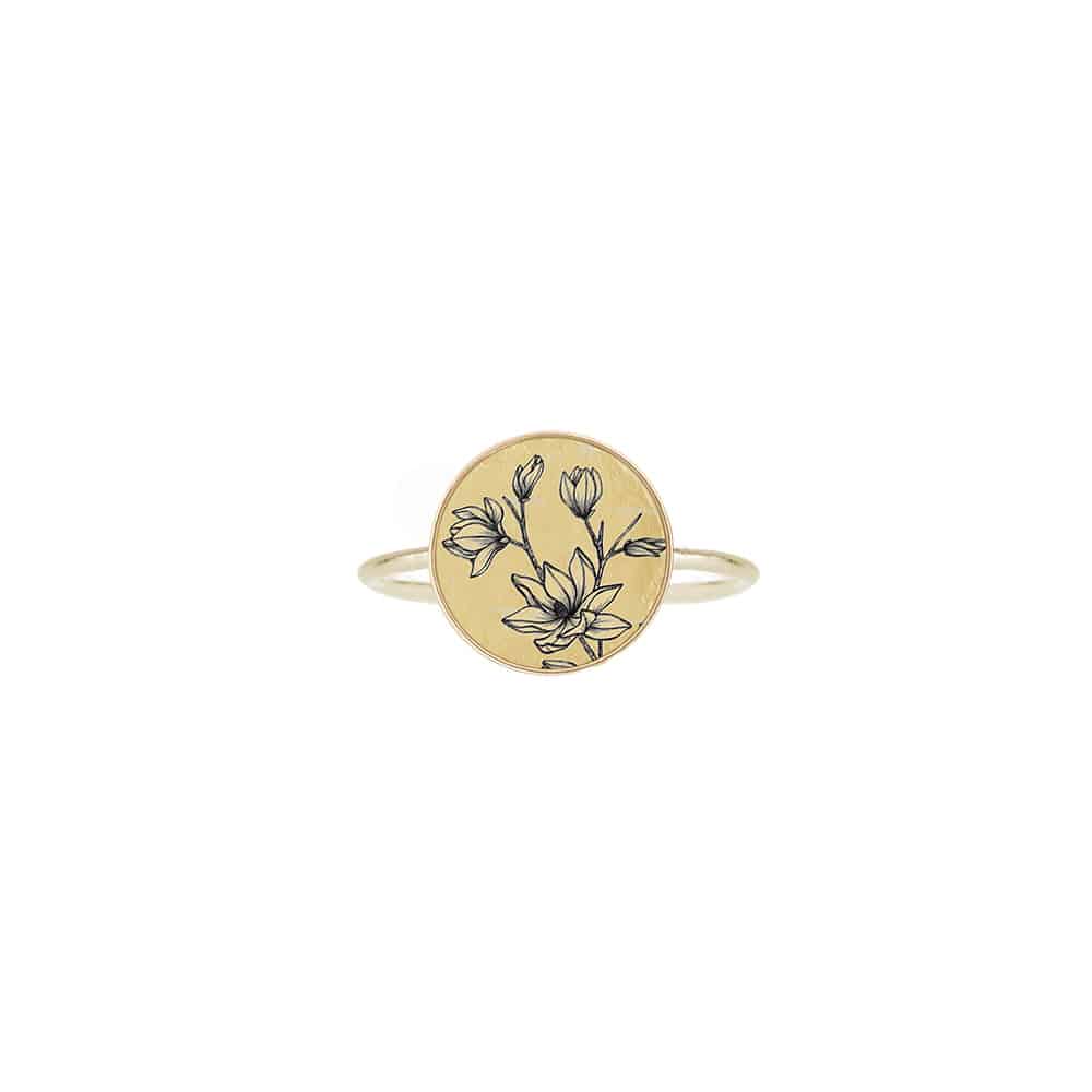 The Basic Ring - Magnolia - Gold Vermeil