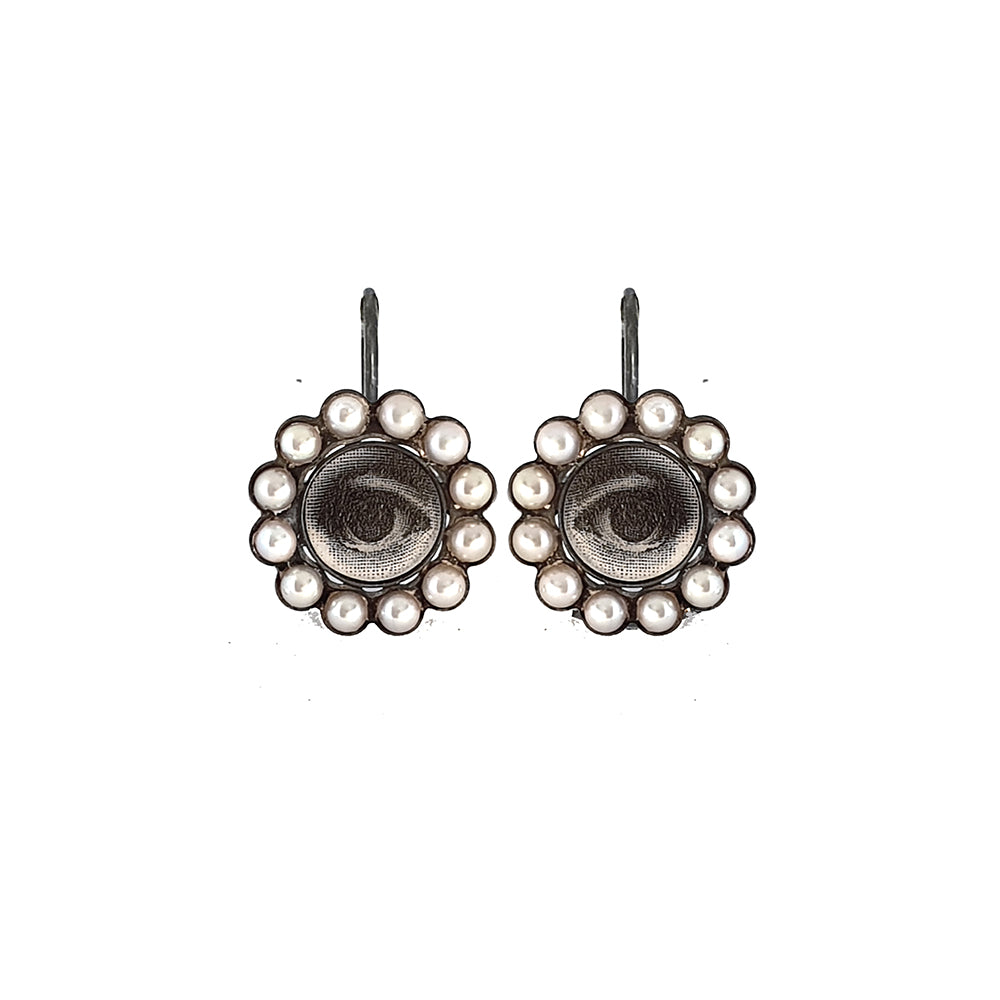 The Georgian Lovers´ Eye Earhangers