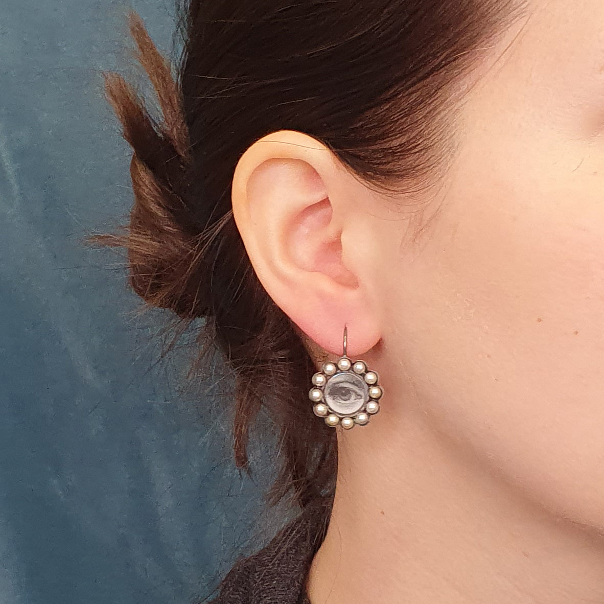 The Georgian Lovers´ Eye Earhangers