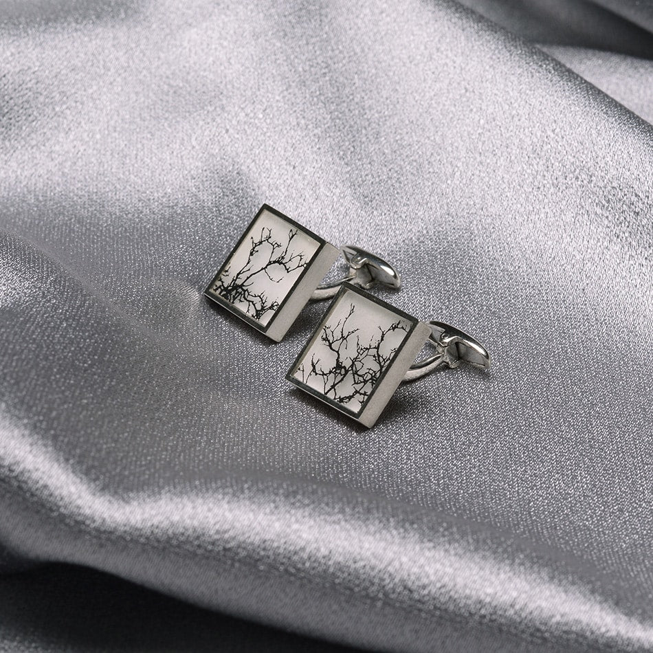 The Coral Square Heavy Cufflinks