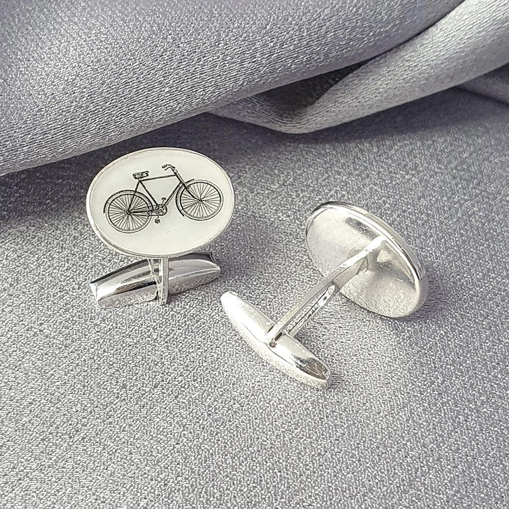 The Bicycle Oval Cufflinks