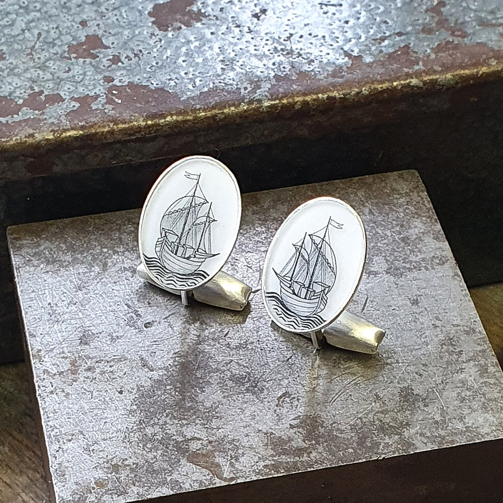 The Ark Oval Cufflinks