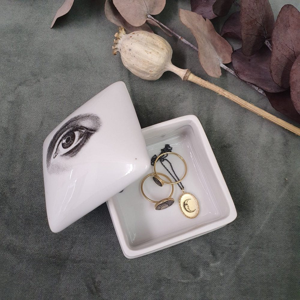 Lovers´ Eye - Square porcelain box