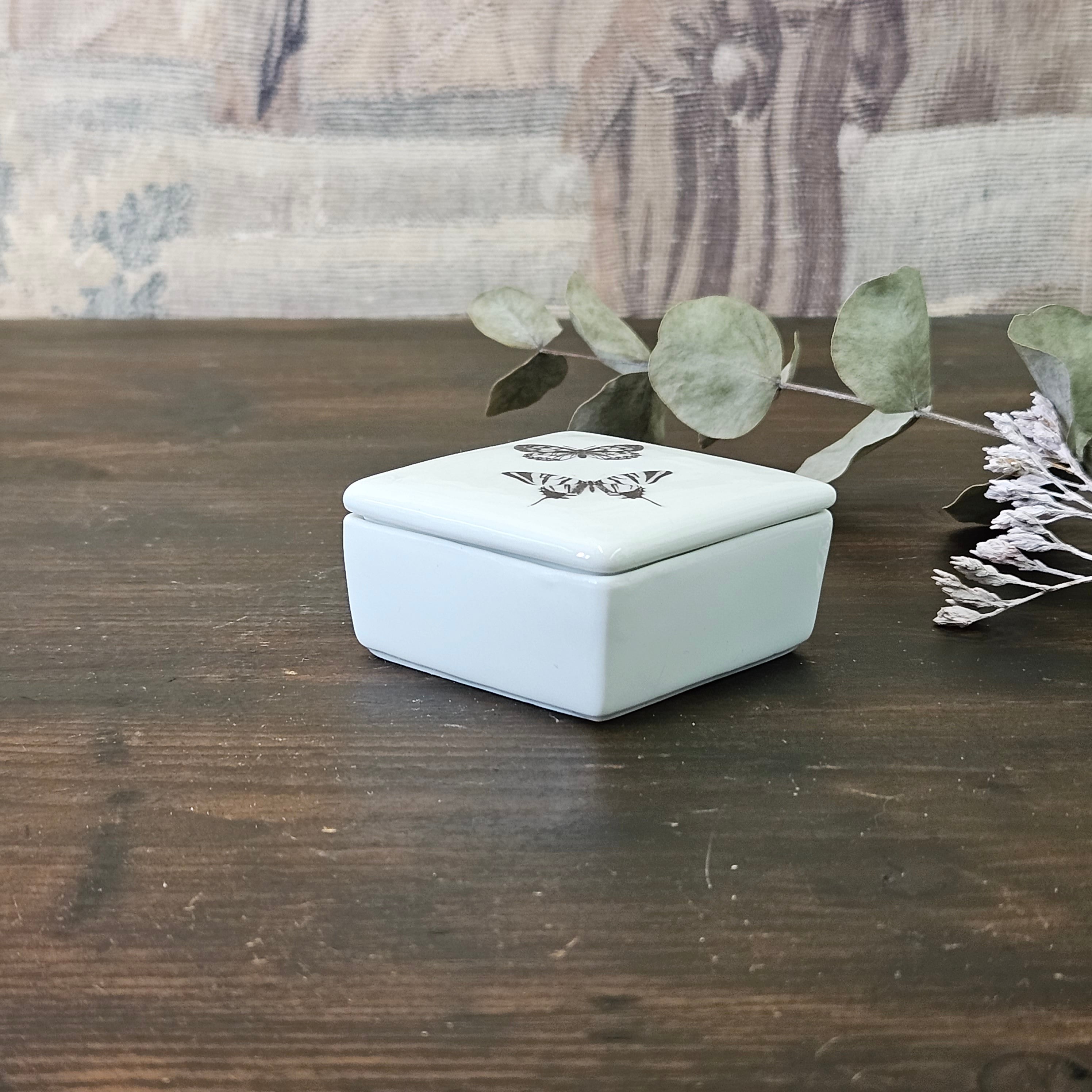 Celestial Moon - Mini square porcelain box
