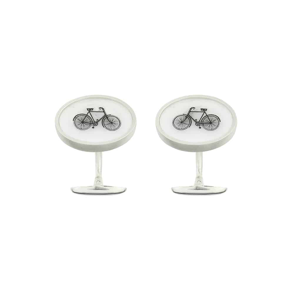 The Bicycle Oval Heavy Cufflinks