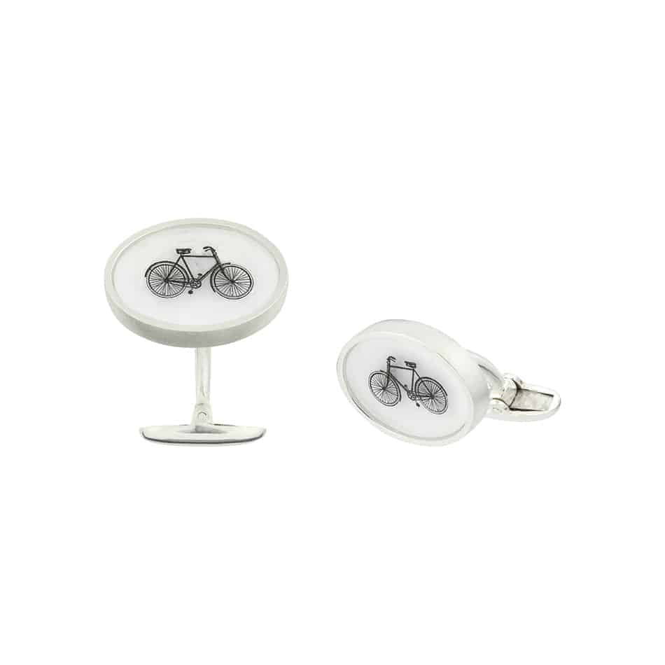 The Bicycle Oval Heavy Cufflinks