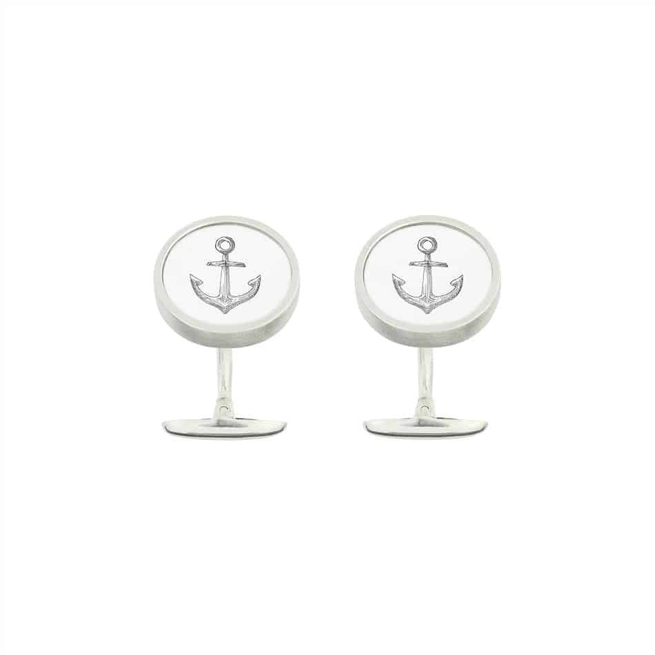 The Anchor Round Heavy Cufflinks