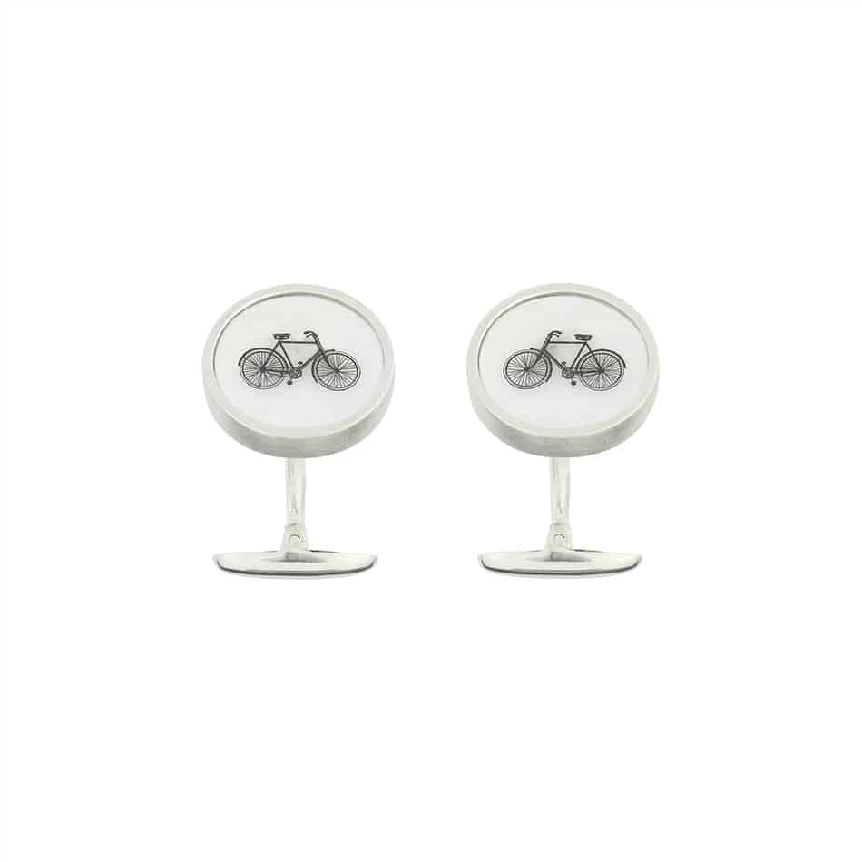 The Bicycle Round Heavy Cufflinks