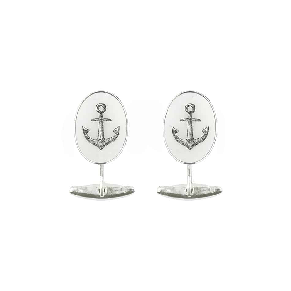 The Anchor Oval Cufflinks