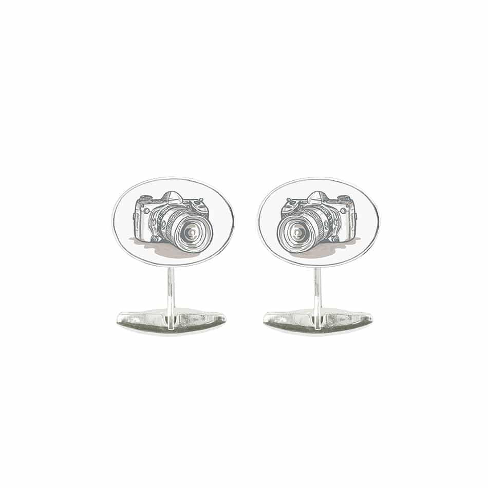 The Camera Oval Cufflinks