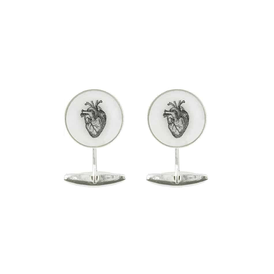 The Cardioligist´s Round Cufflinks