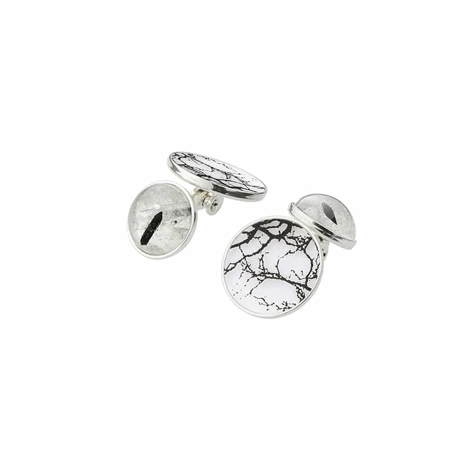 The Coral - Tourmalinequartz Double-sided Cufflinks