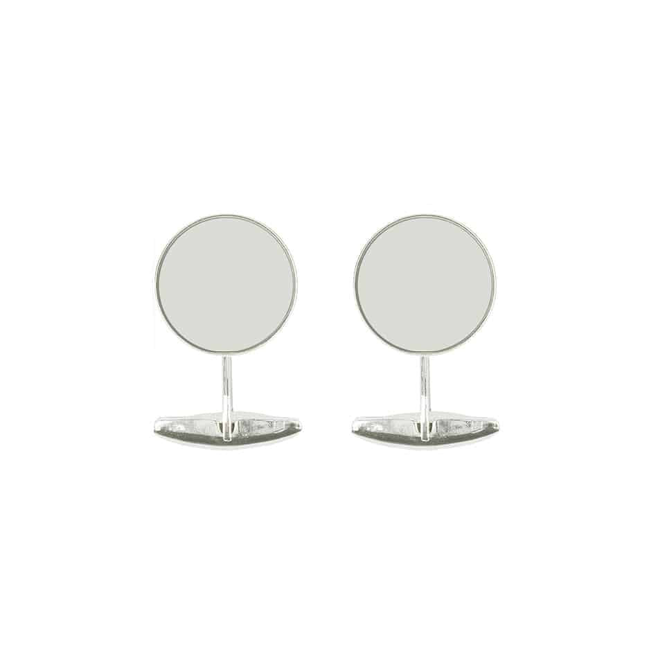 Cufflinks - Round maxi with mechanic back