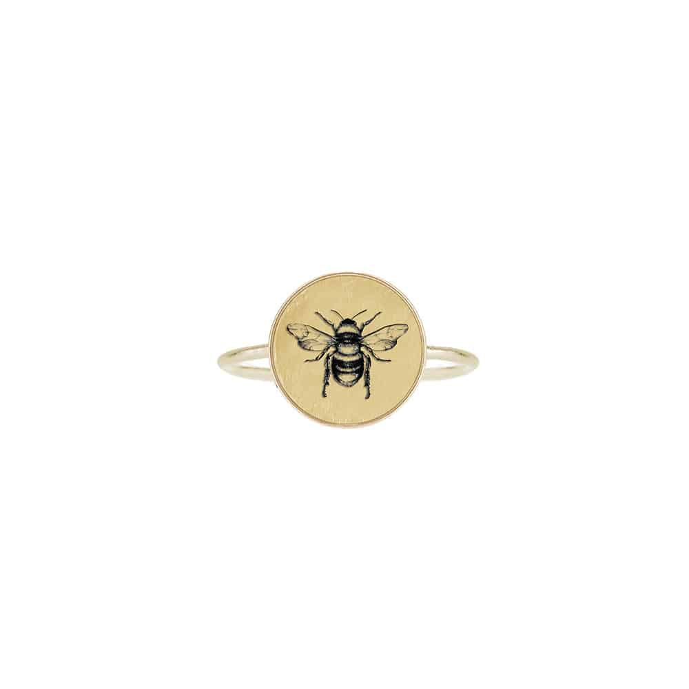 The Basic Ring - Bee - Gold Vermeil