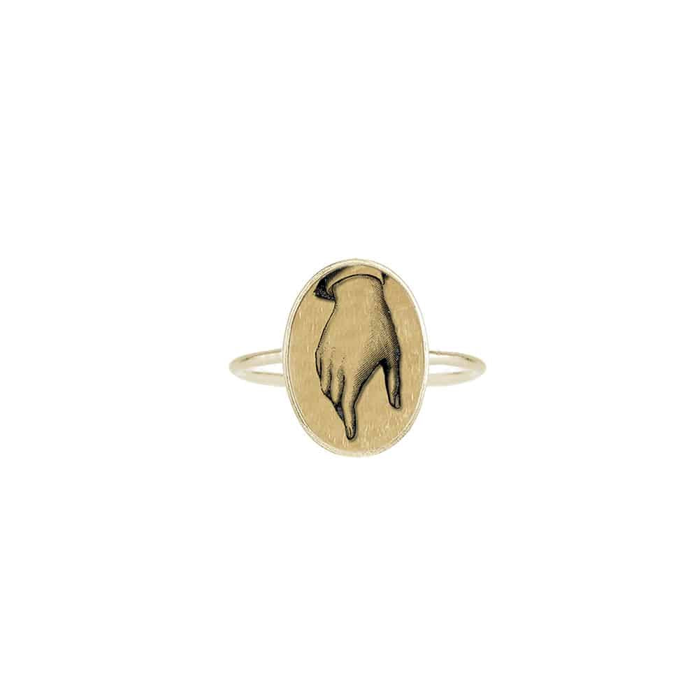 The Basic Ring - Victorian Hand - Gold Vermeil