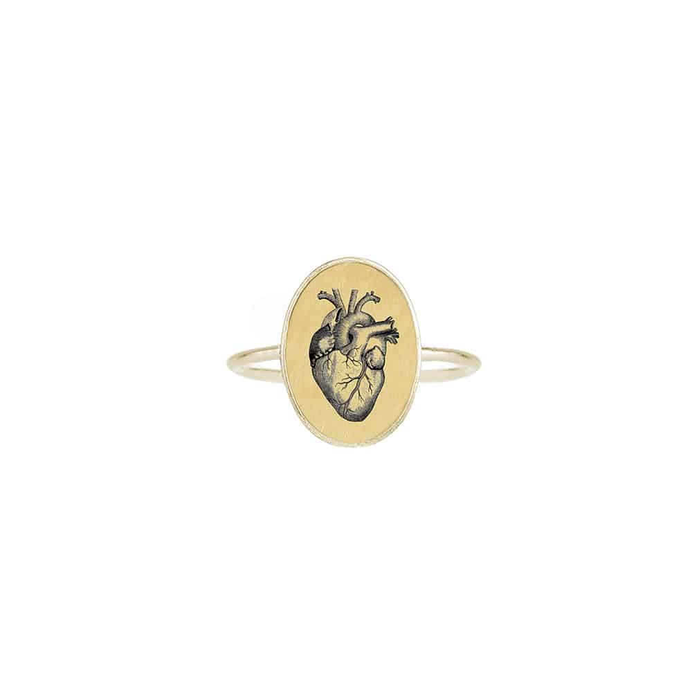 The Basic Ring - Heart - Gold Vermeil