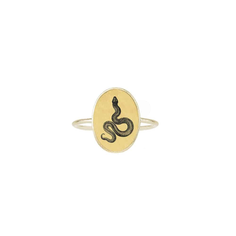 The Basic Ring - Serpent - Gold Vermeil