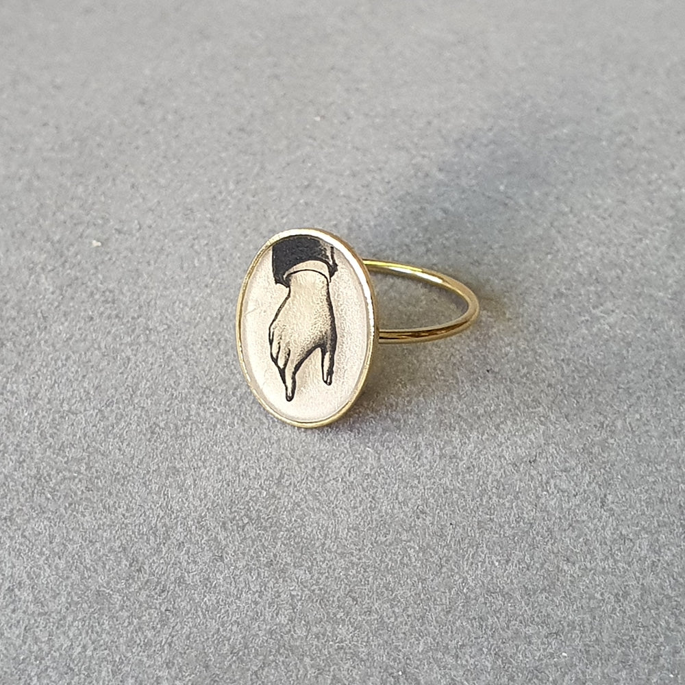 The Basic Ring - Victorian Hand - Gold Vermeil