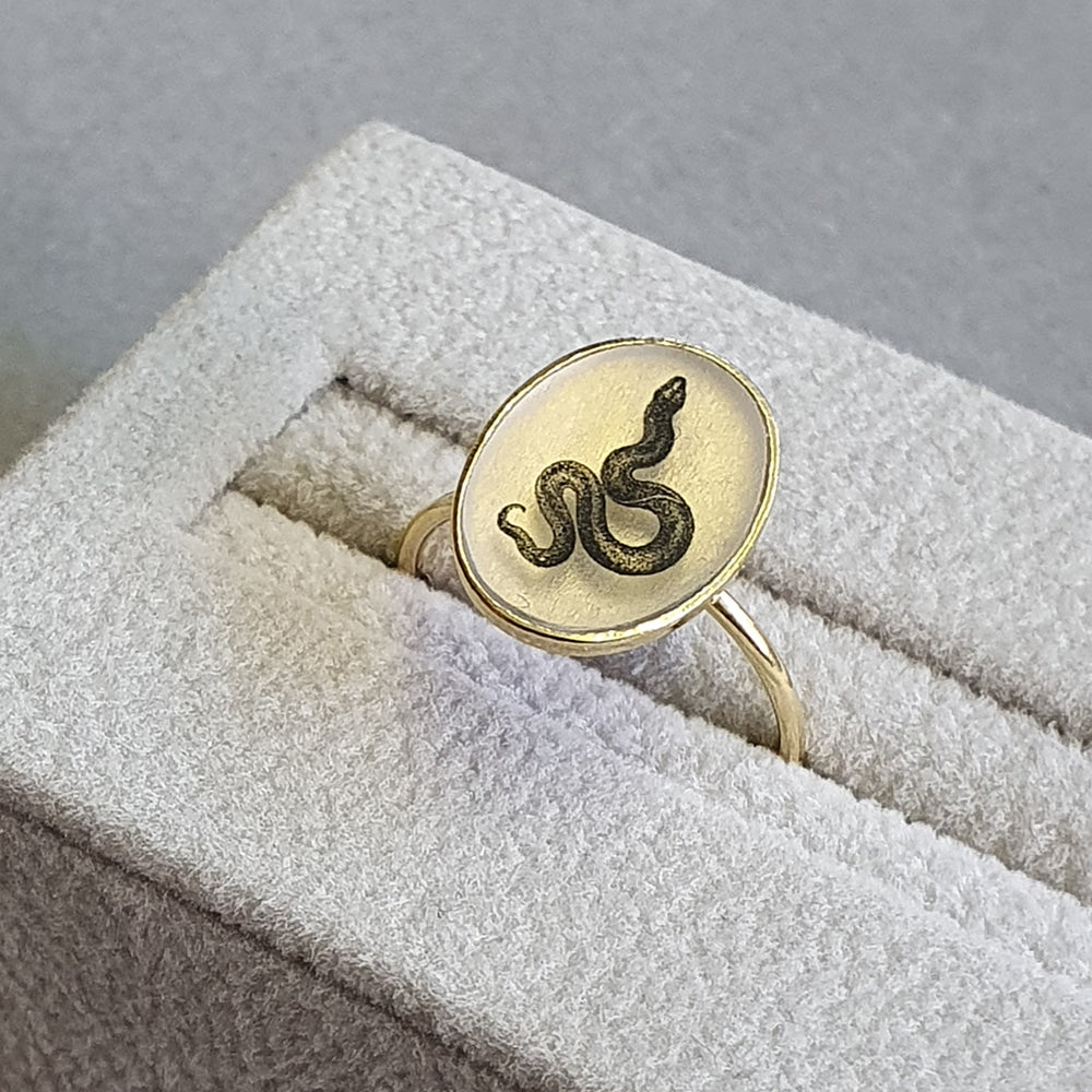 The Basic Ring - Serpent - Gold Vermeil