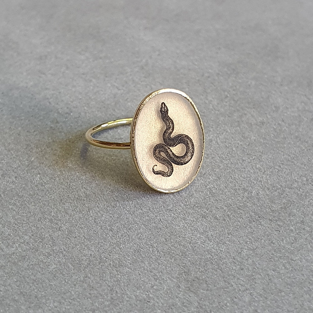 The Basic Ring - Serpent - Gold Vermeil