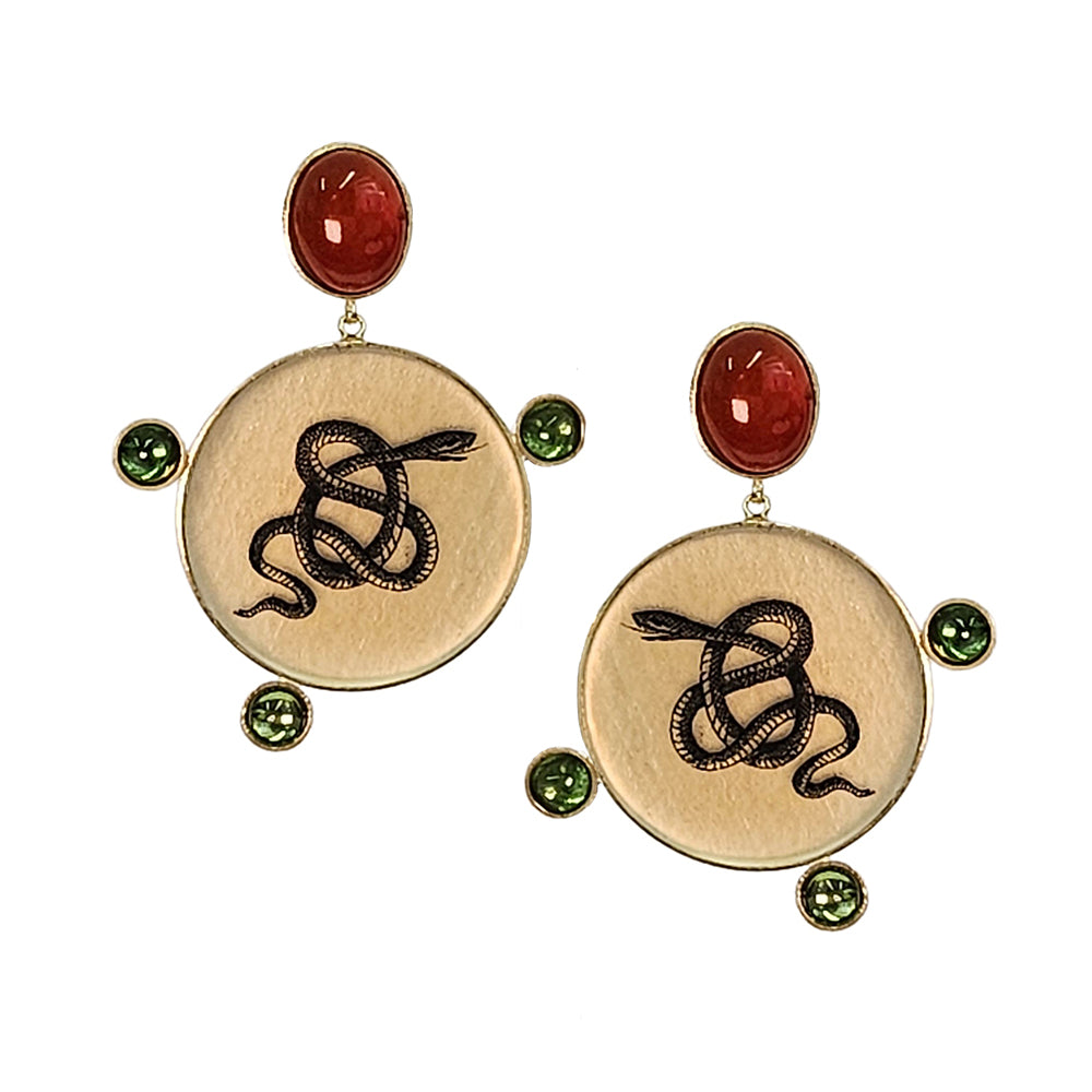 The Serpent Dot Earrings