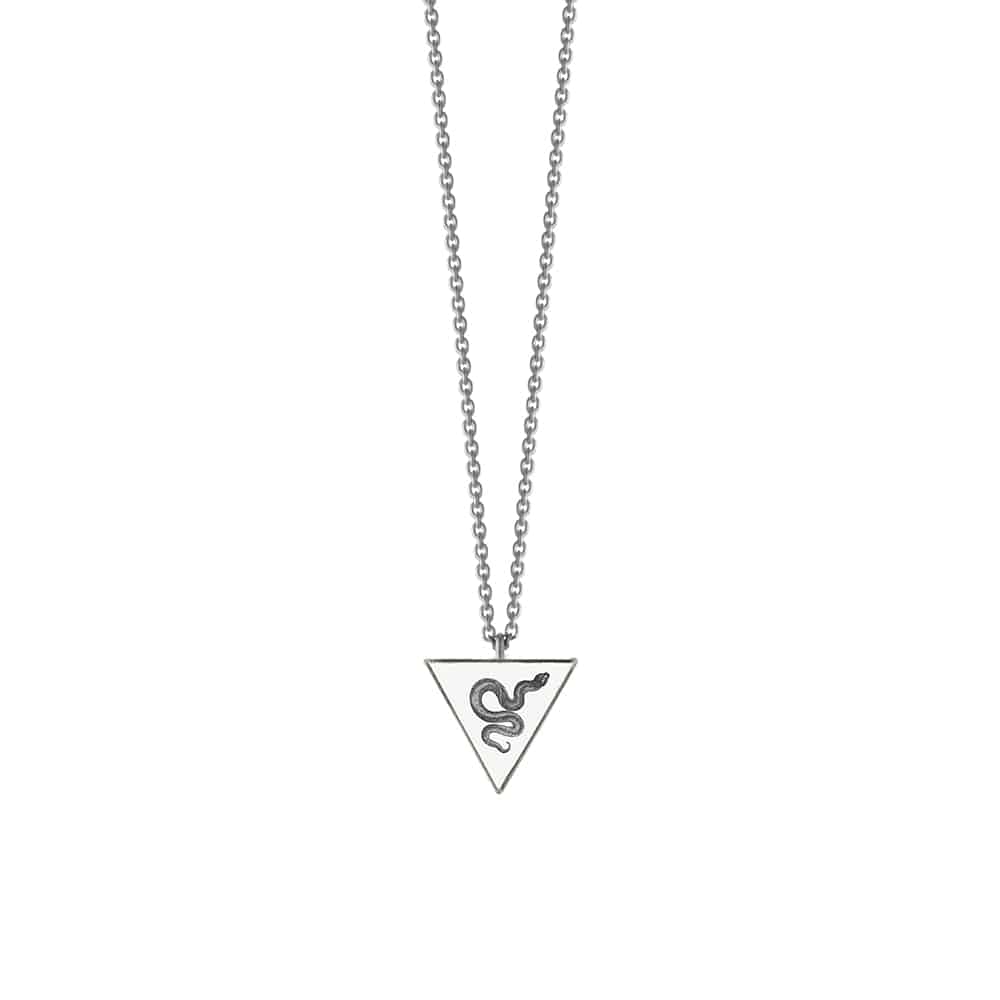 The Triangle Pendant Necklace - Serpent